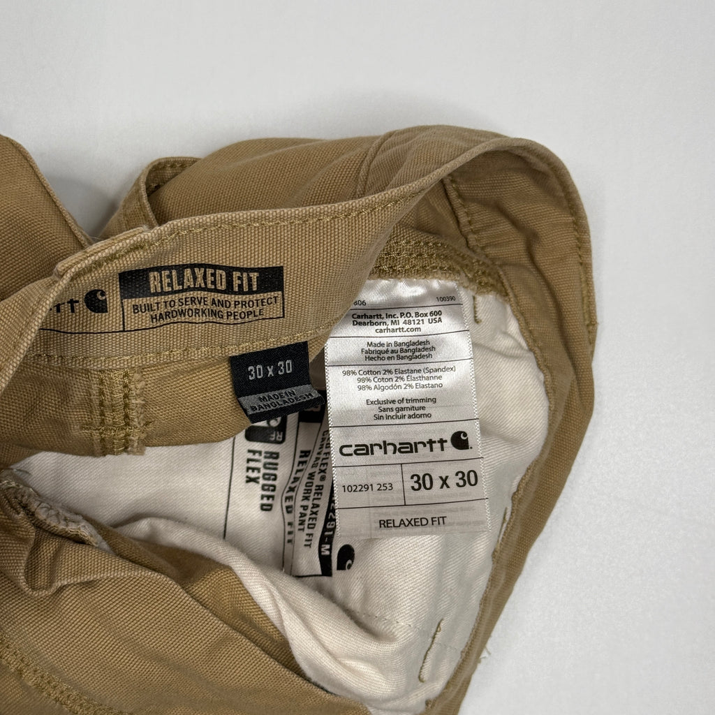 Carhartt Relaxed Straight Fit Pants 30" Khaki