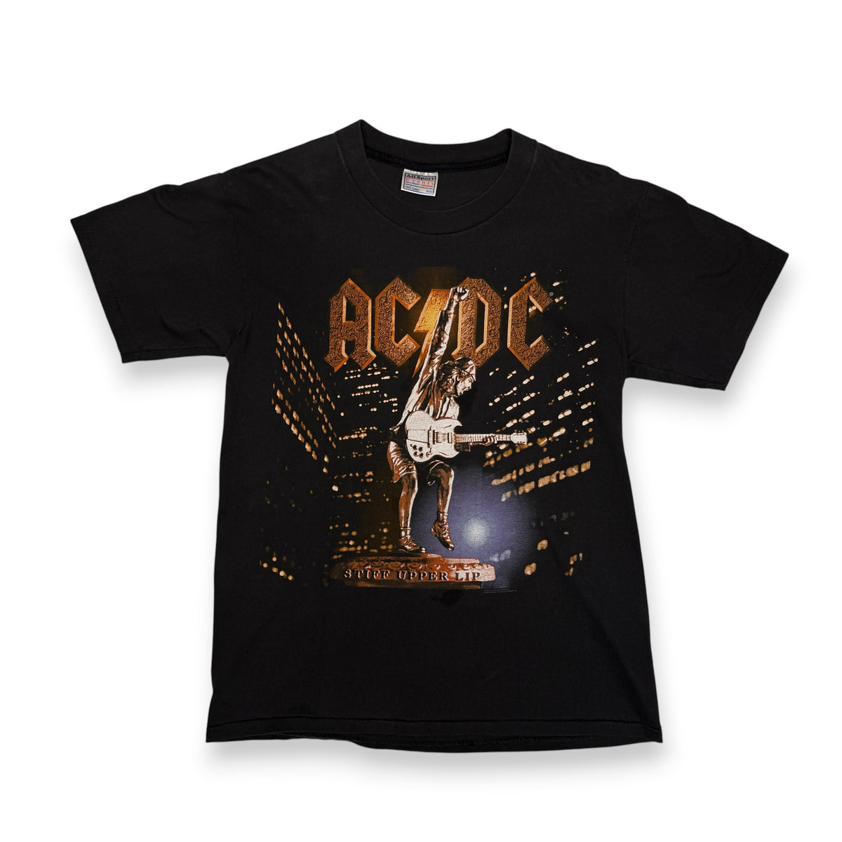 Y2K 2000 ACDC Upper Lip World Tour T Shirt M Black