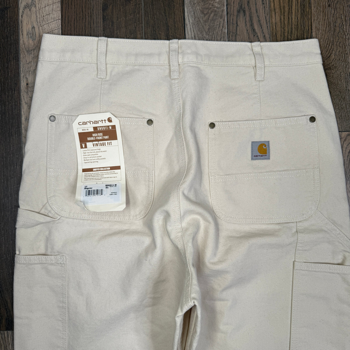 NWT Carhartt Vintage High Rise Double Front Canvas Pants 33"