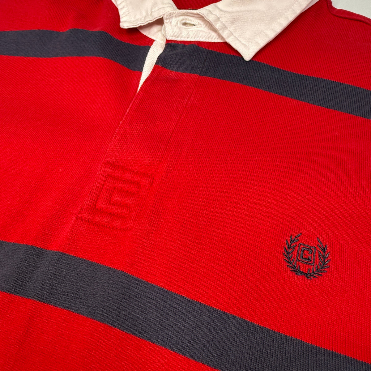 VTG Chaps Striped Rugby Polo L
