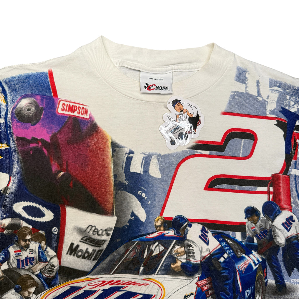 VTG 1999 AOP Rusty Wallace Miller Lite Racing Team T Shirt M