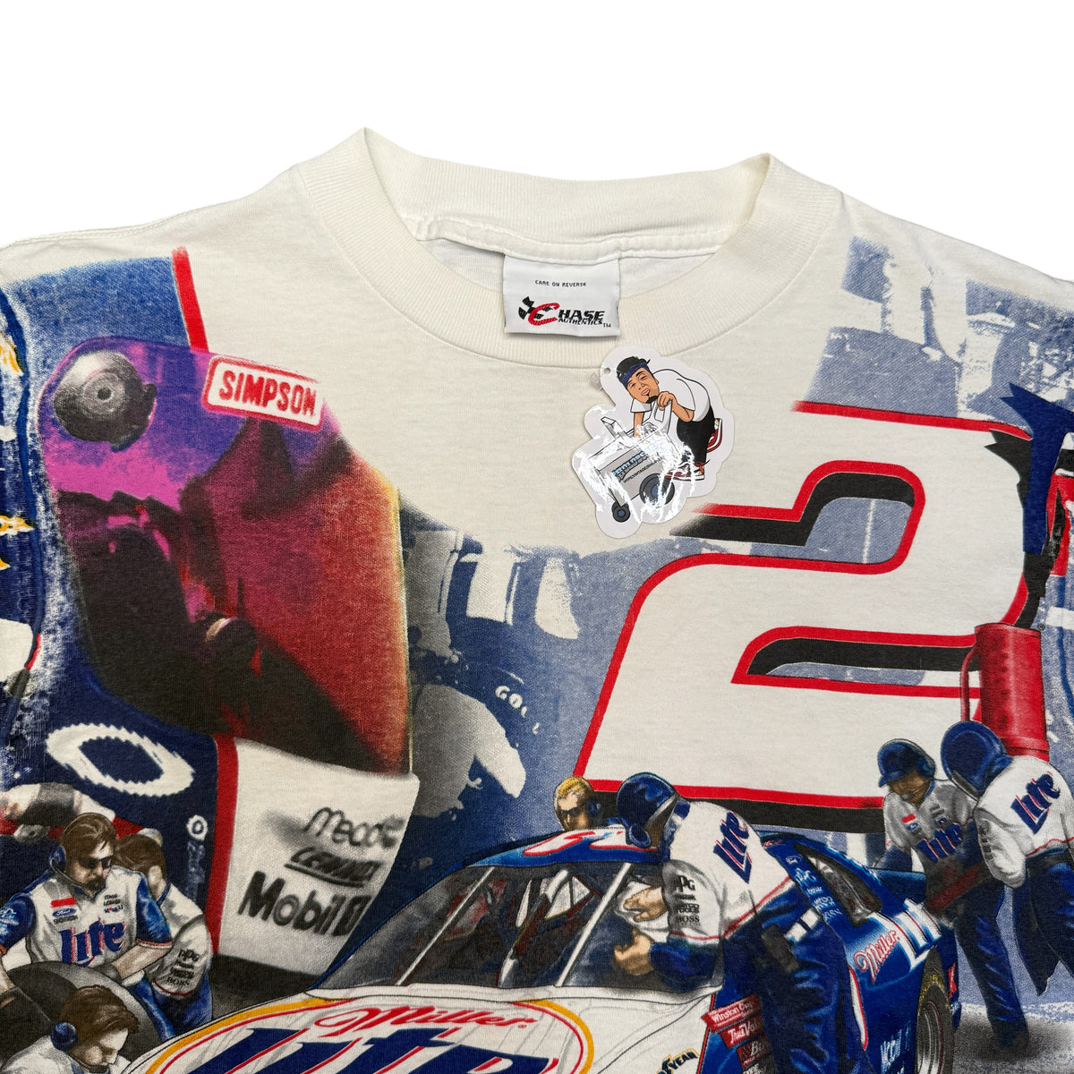 VTG 1999 AOP Rusty Wallace Miller Lite Racing Team T Shirt M