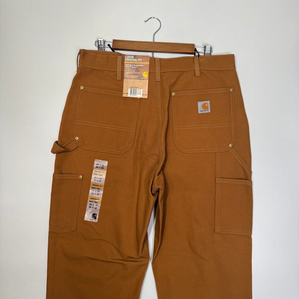 NWT Carhartt Duck Double Front Dungaree Pants 34"