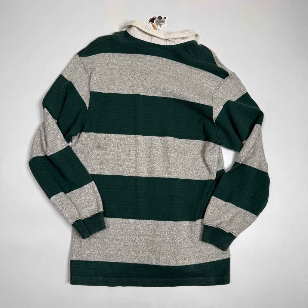 VTG Polo Ralph Lauren Colorblock Striped Rugby Polo L