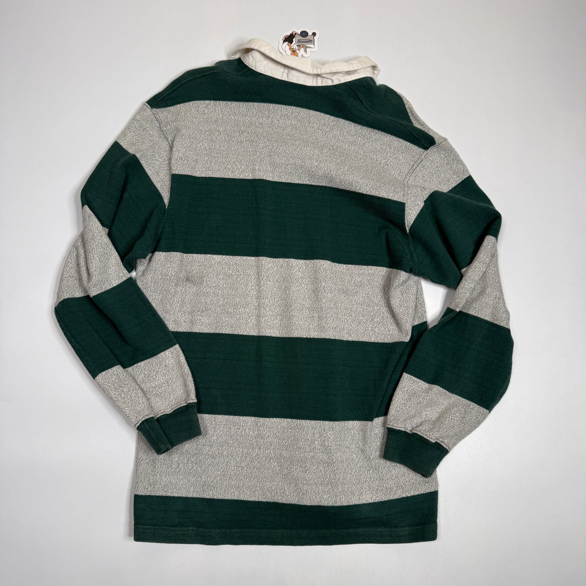 VTG Polo Ralph Lauren Colorblock Striped Rugby Polo L