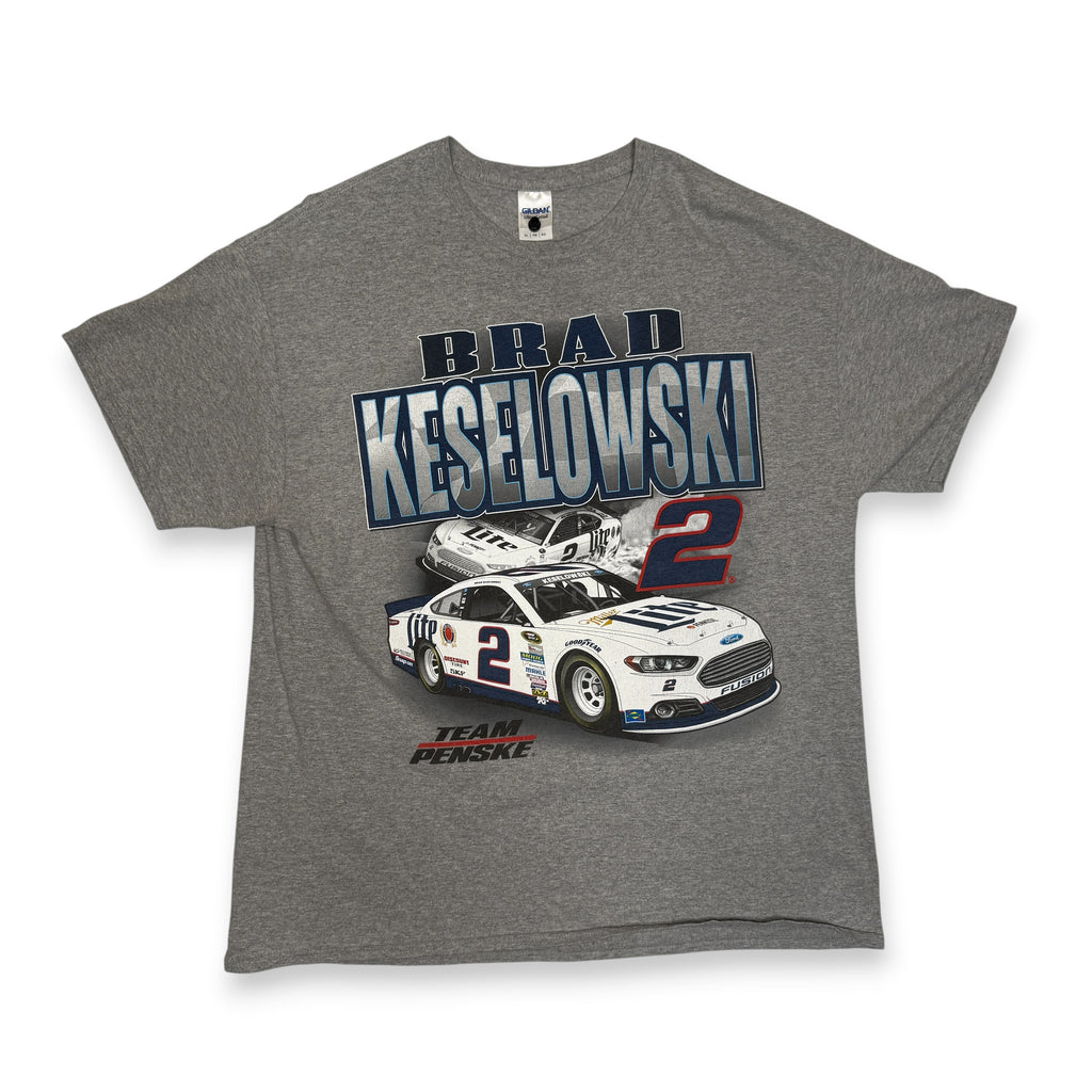 Y2K Brad Keselowski 2 T Shirt XL Grey