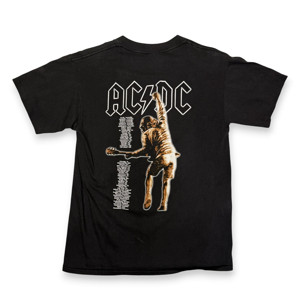 Y2K 2000 ACDC Upper Lip World Tour T Shirt M Black
