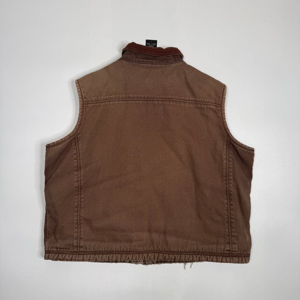Dickies Distressed Sherpa Lined Vest S Brown