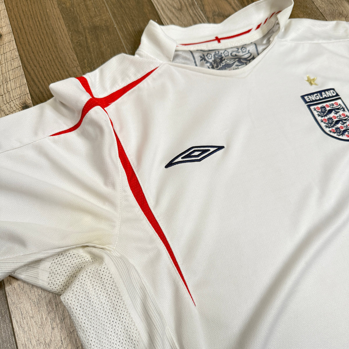 Y2K 2005 Umbro England L/S Soccer Jersey L Home