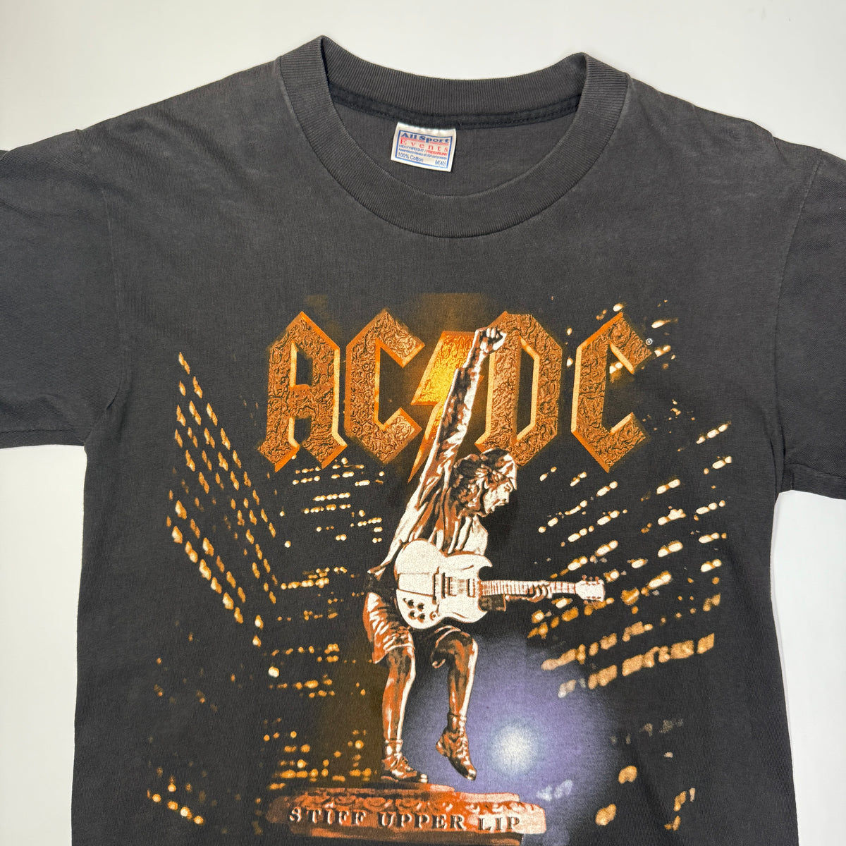 Y2K 2000 ACDC Upper Lip World Tour T Shirt M Black