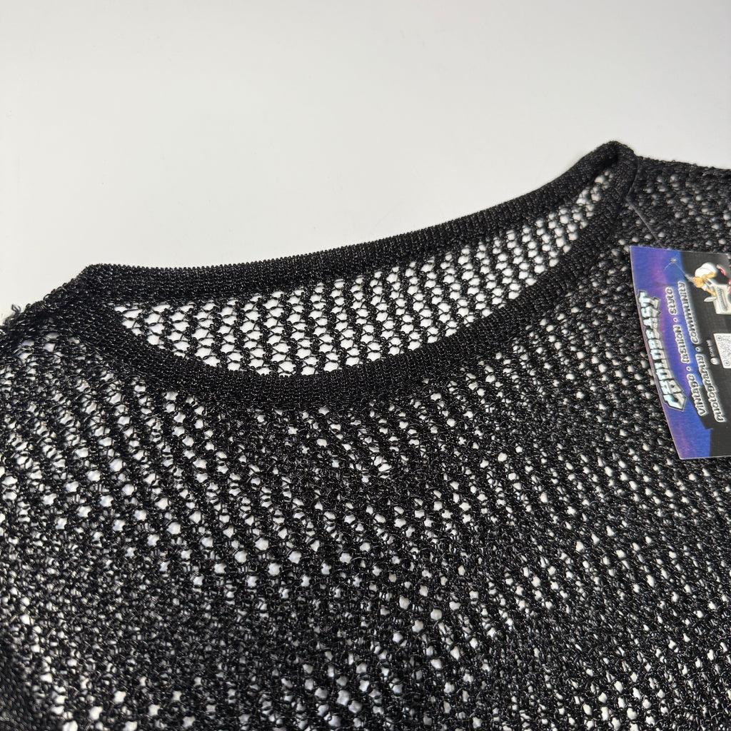 Grunge Sheer L/S Top S/M Black