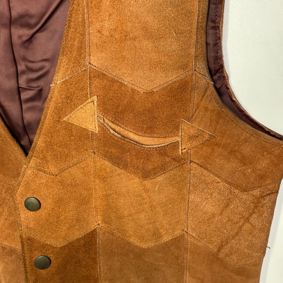 VTG Randy Nichols Suede Leather Vest S