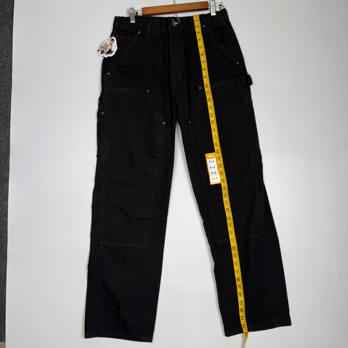 NWT Carhartt Iconic B01 Firm Duck Double Front Loose Fit Work Pants 32" Black