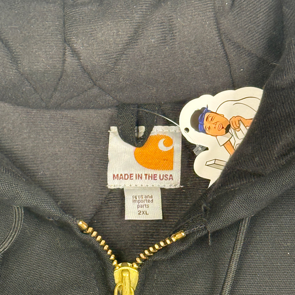 Y2K Carhartt J140 Duck Active Jacket 2XL Black