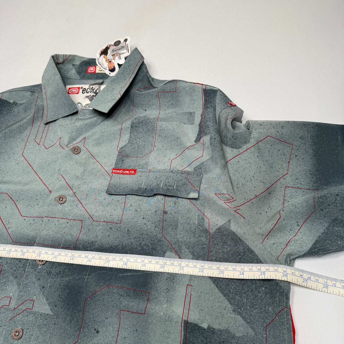 Y2K Ecko Complex Mindlabs Button Up XL