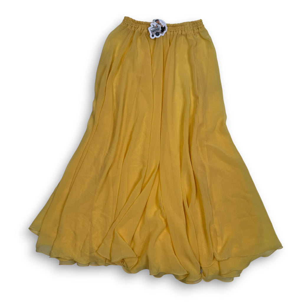 VTG Sheer Flowy Maxi Skirt 26 S