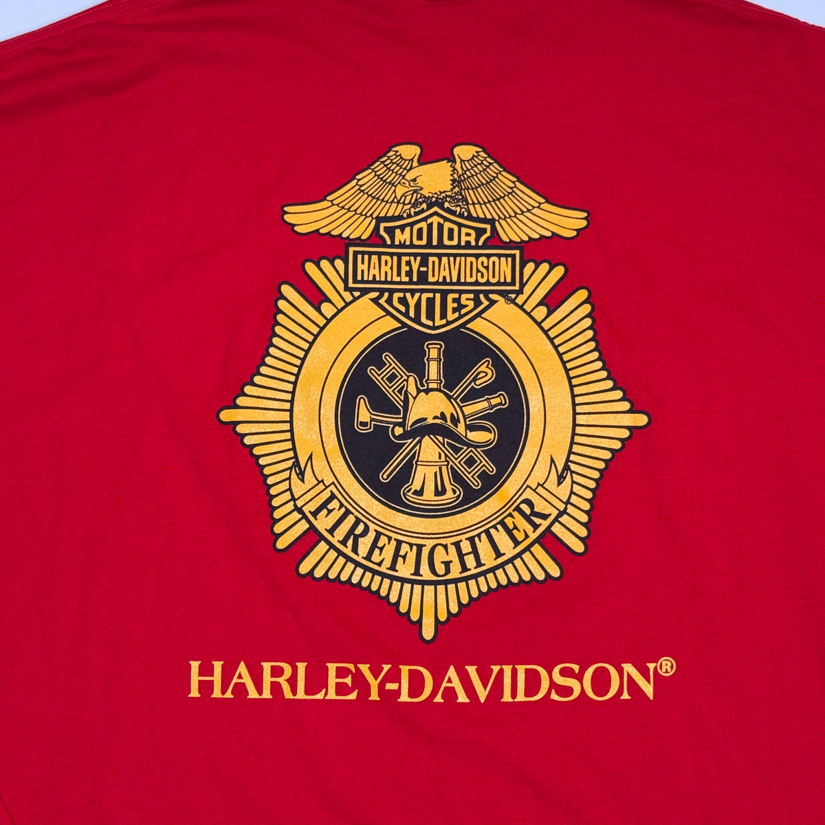 NWT Harley Davidson Fire FIghters L/S T Shirt 3XL Red
