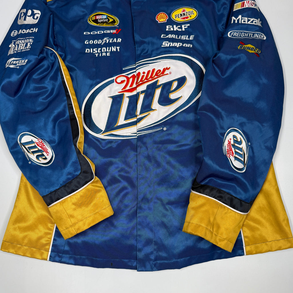 Y2K Chase Authentic Miller Lite NASCAR Jacket XL wmn