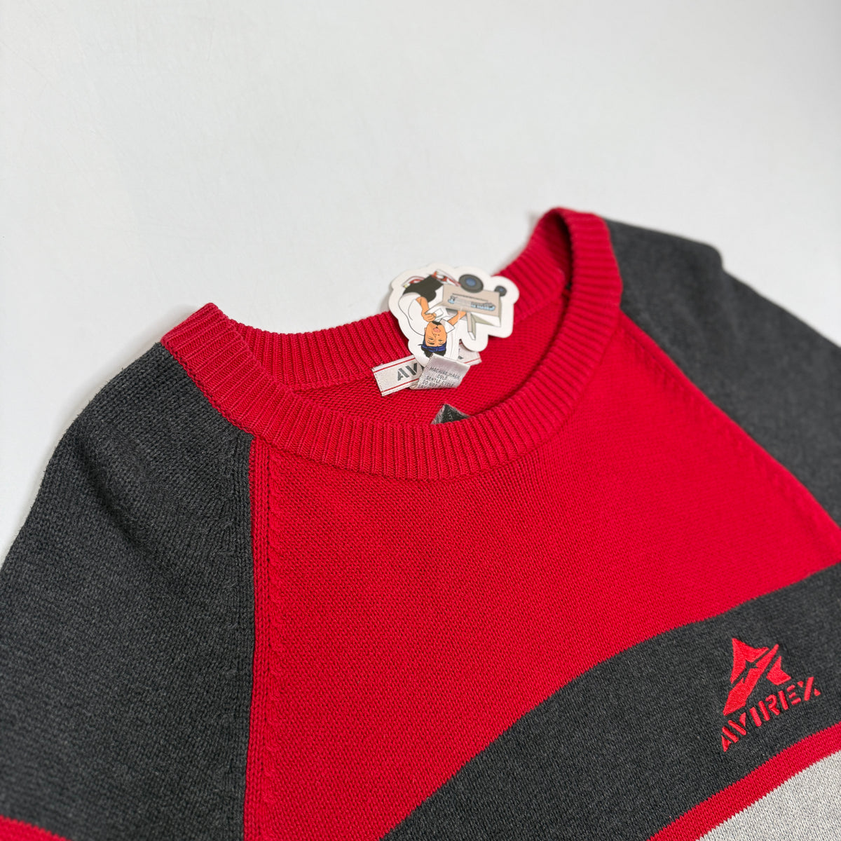 YwK Avirex Colorblock Knitted Sweatshirt 2XL