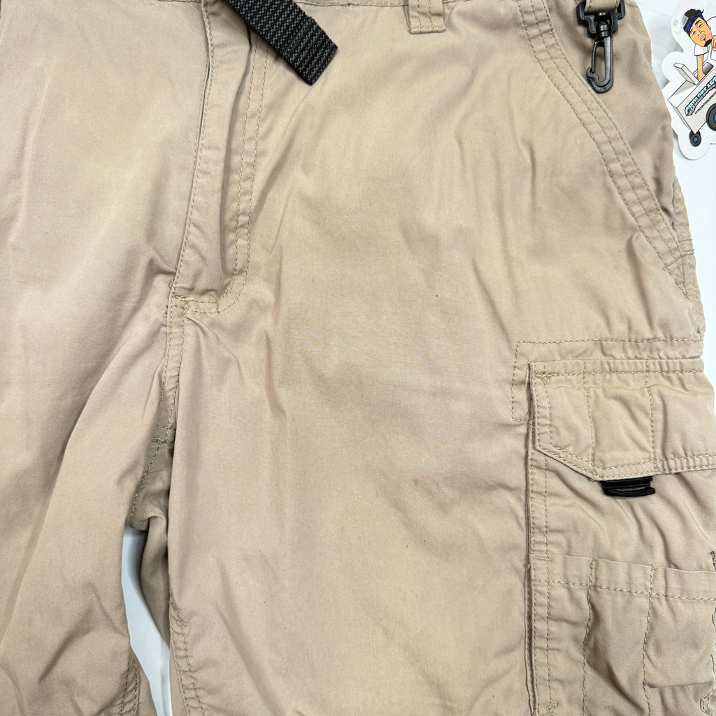 Y2K BC Clothink Outdoor Utility Shorts 34" Tan