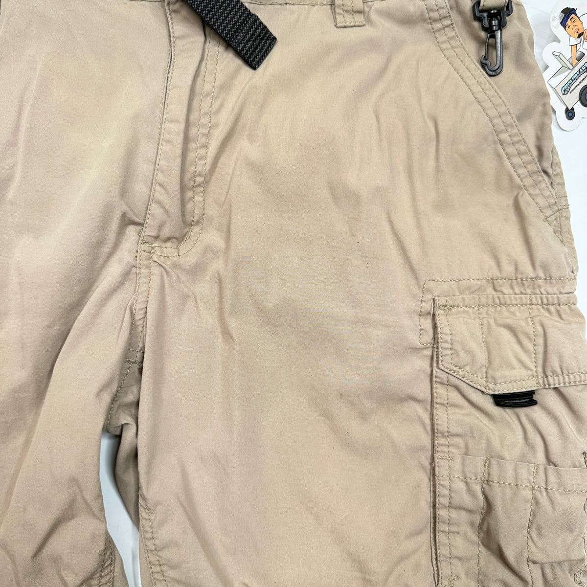 Y2K BC Clothink Outdoor Utility Shorts 34" Tan
