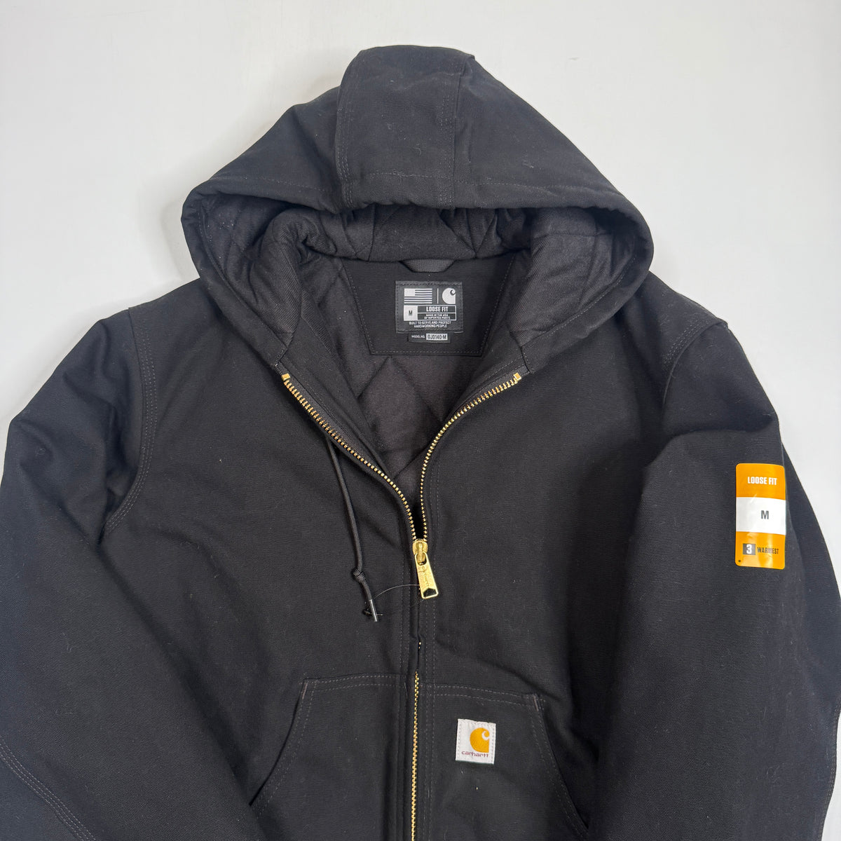 NWOT Carhartt Duck Active Loose Fit Jacket M Black