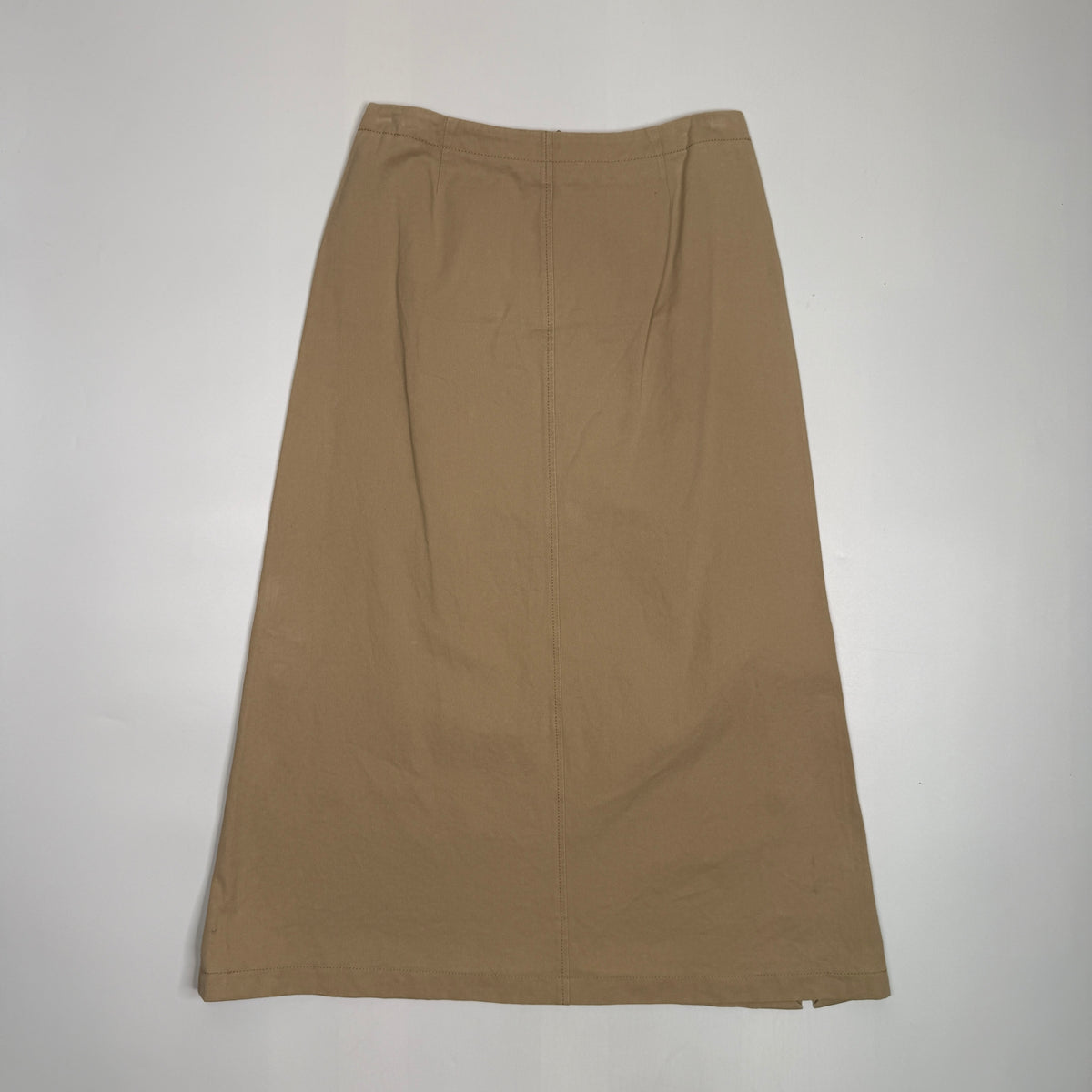 Y2K Alberta Ferretti Khaki Utility Maxi Skirt 29" M