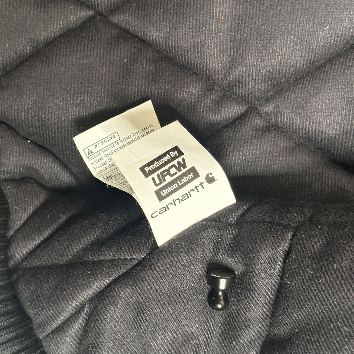 Y2K Carhartt J140 Duck Active Jacket 2XL Black