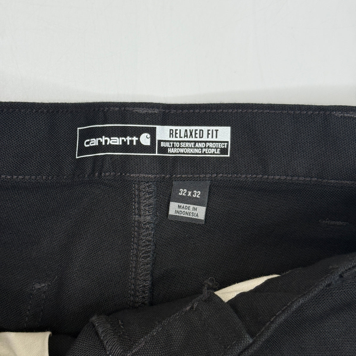 NWT Carhartt Relaxed Straight Duck Pants 32" Black