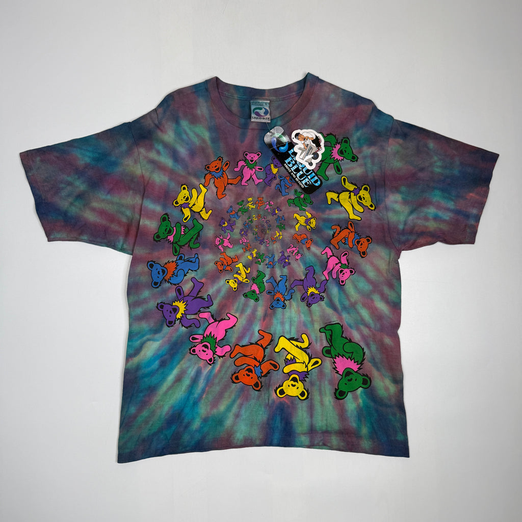 NWT VTG 1998 Grateful Dead Dancing Bears Tie Dye T Shirt L