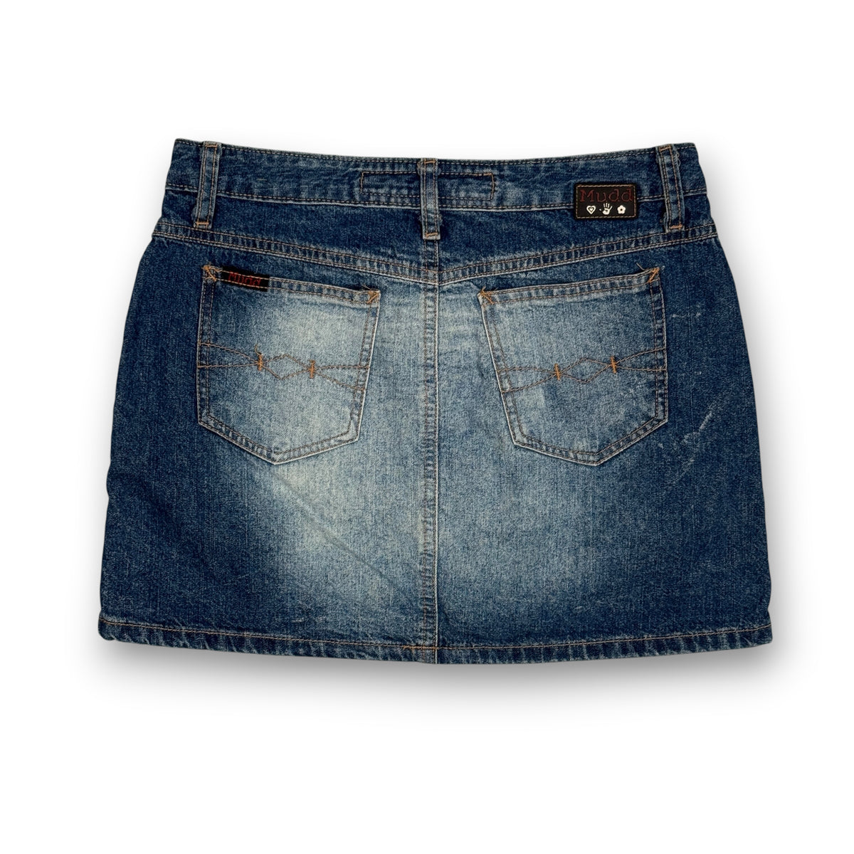 Y2K Mudd Faded Denim Mini Skirt 30" M