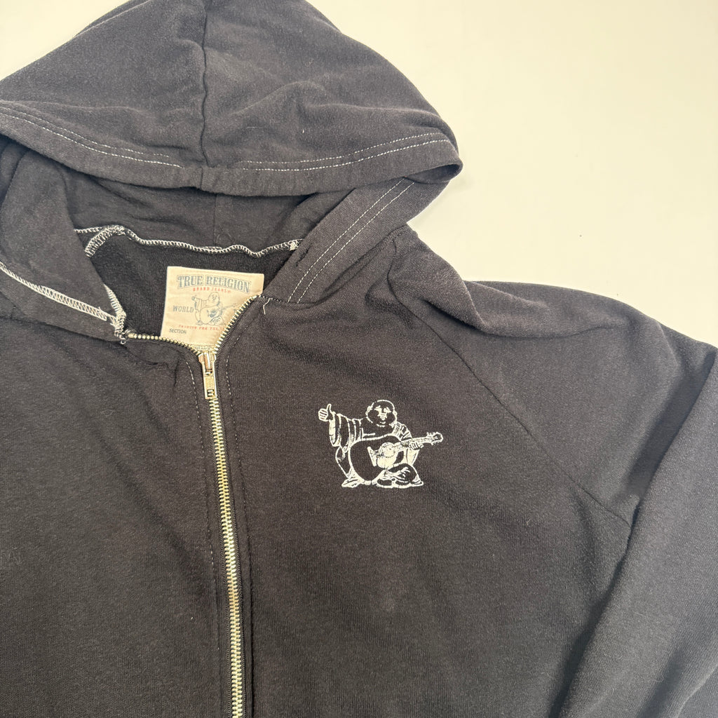 Y2K True Religion Buddah Full Zip Hoodie M/L