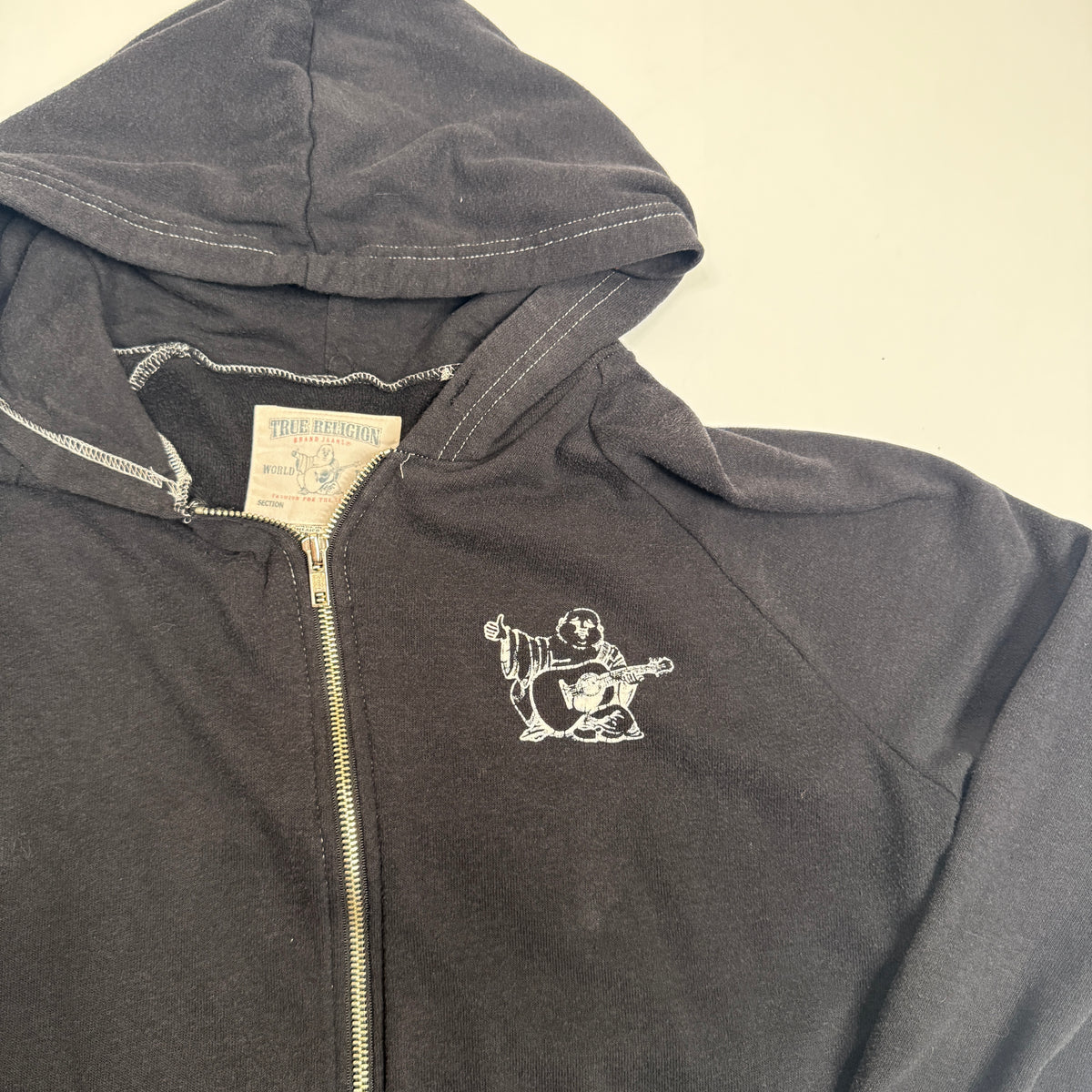 Y2K True Religion Buddah Full Zip Hoodie M/L