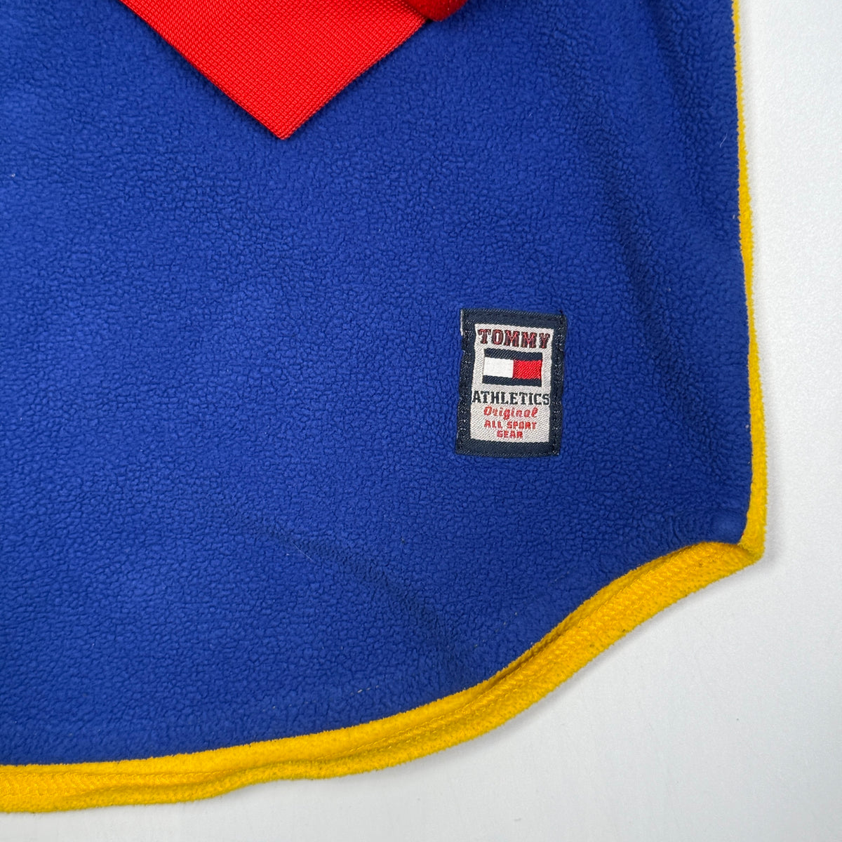 VTG Tommy Hilfiger Colorblock Fleece Polo S Boxy