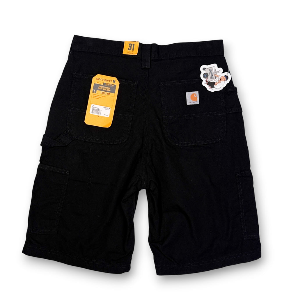 NWT Carhartt Canvas Utility Work Shorts 31" Black