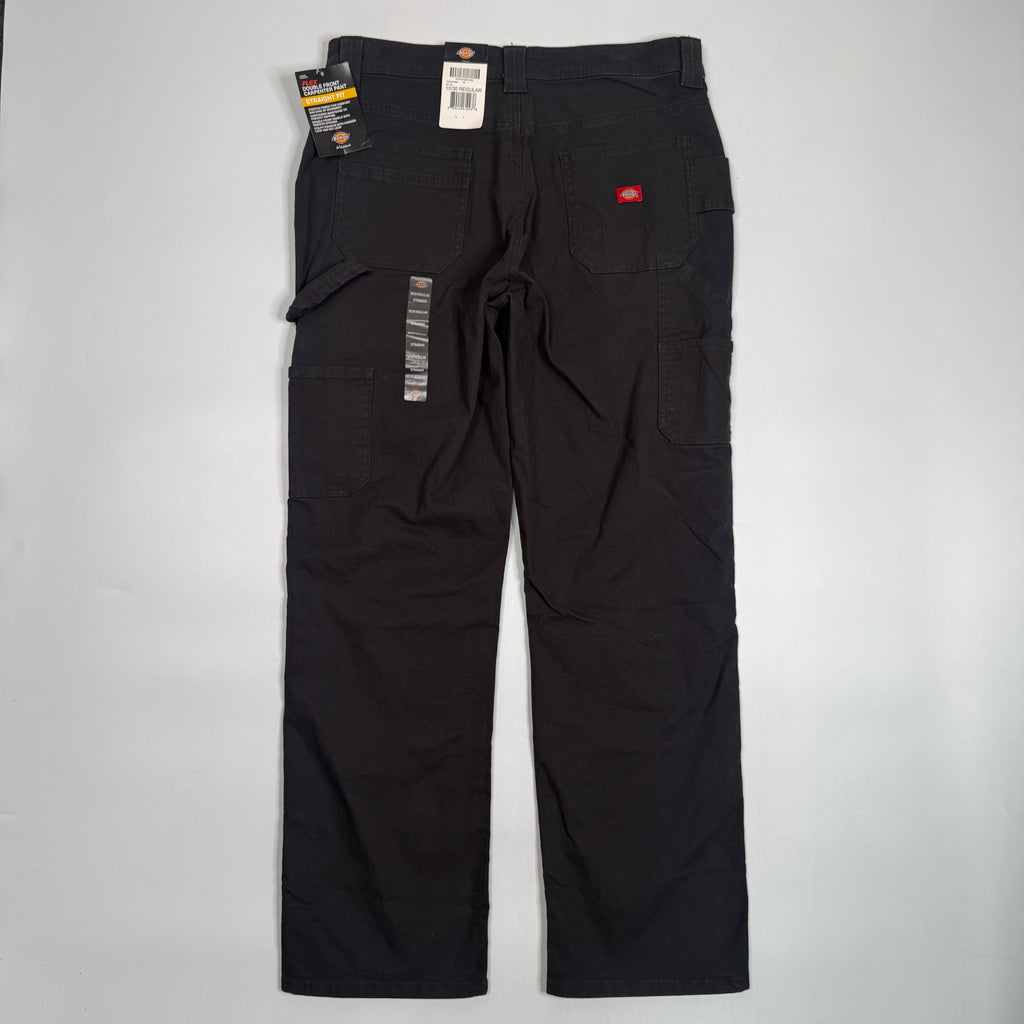 NWT Dickies Double Front Carpenter Straight Fit Pants 34" M/L Black