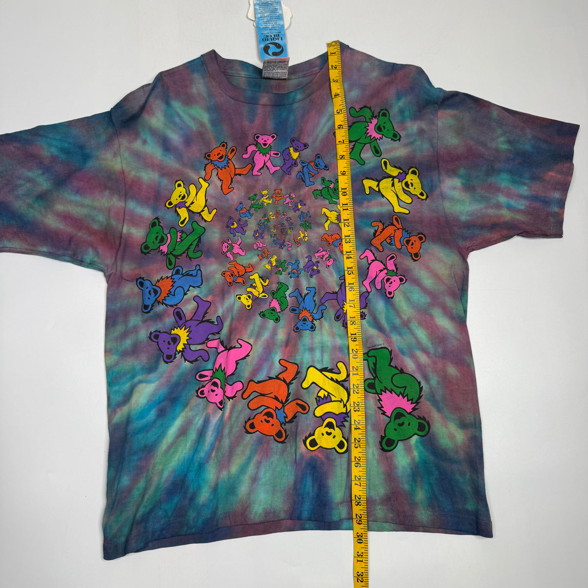 NWT VTG 1998 Grateful Dead Dancing Bears Tie Dye T Shirt L