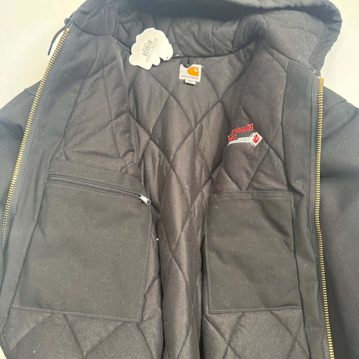 Y2K Carhartt J140 Duck Active Jacket 2XL Black