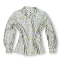 VTG Paisley Dagger Collar L/S Button Up Blouse M