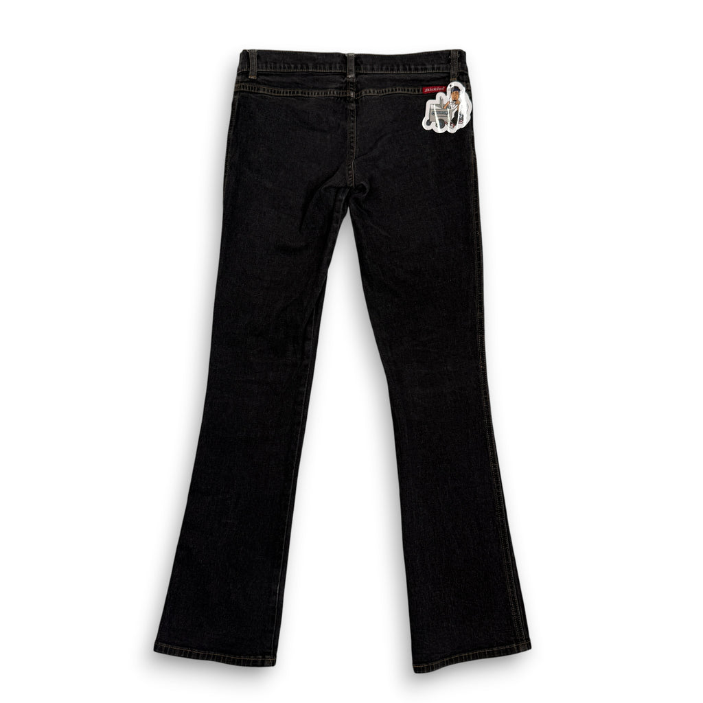 Y2K Dickies Y2K Denim Bootcut Low Rise Pants 29" S/M Black