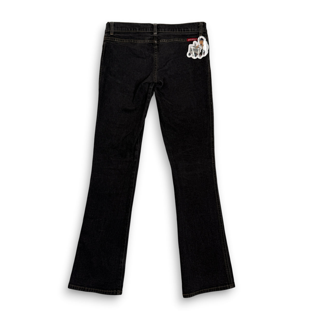 Y2K Dickies Y2K Denim Bootcut Low Rise Pants 29" S/M Black