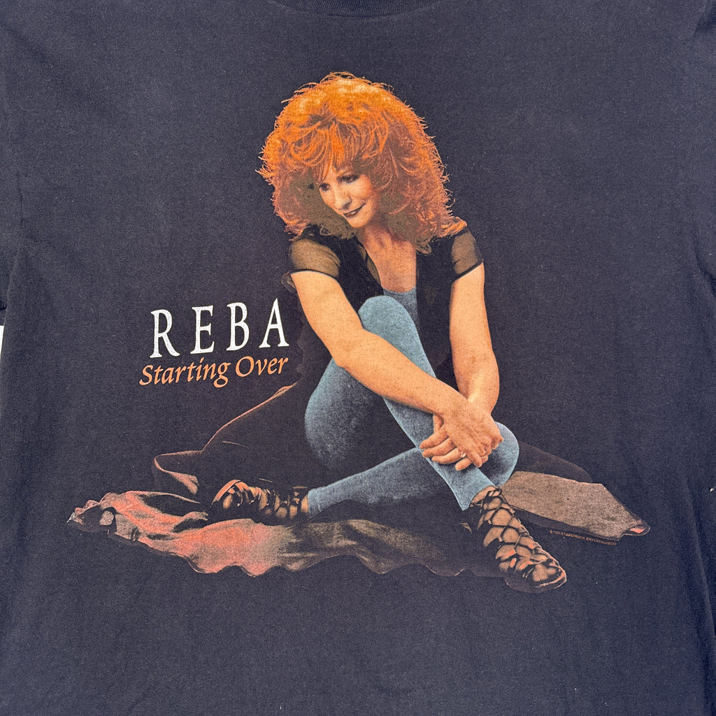 VTG 1996 Reba Starting Over T Shirt L Black