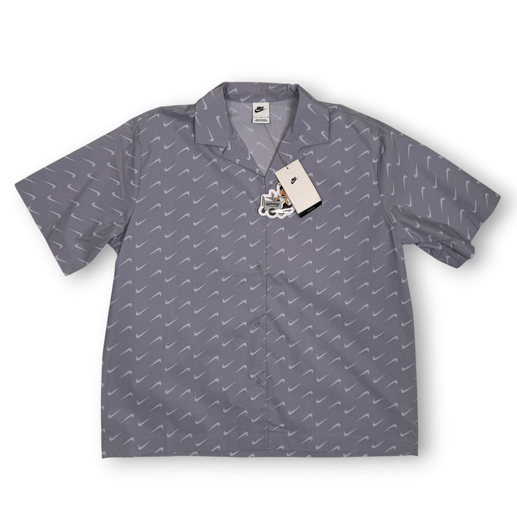 NWT Nike Check Woven Button Up L