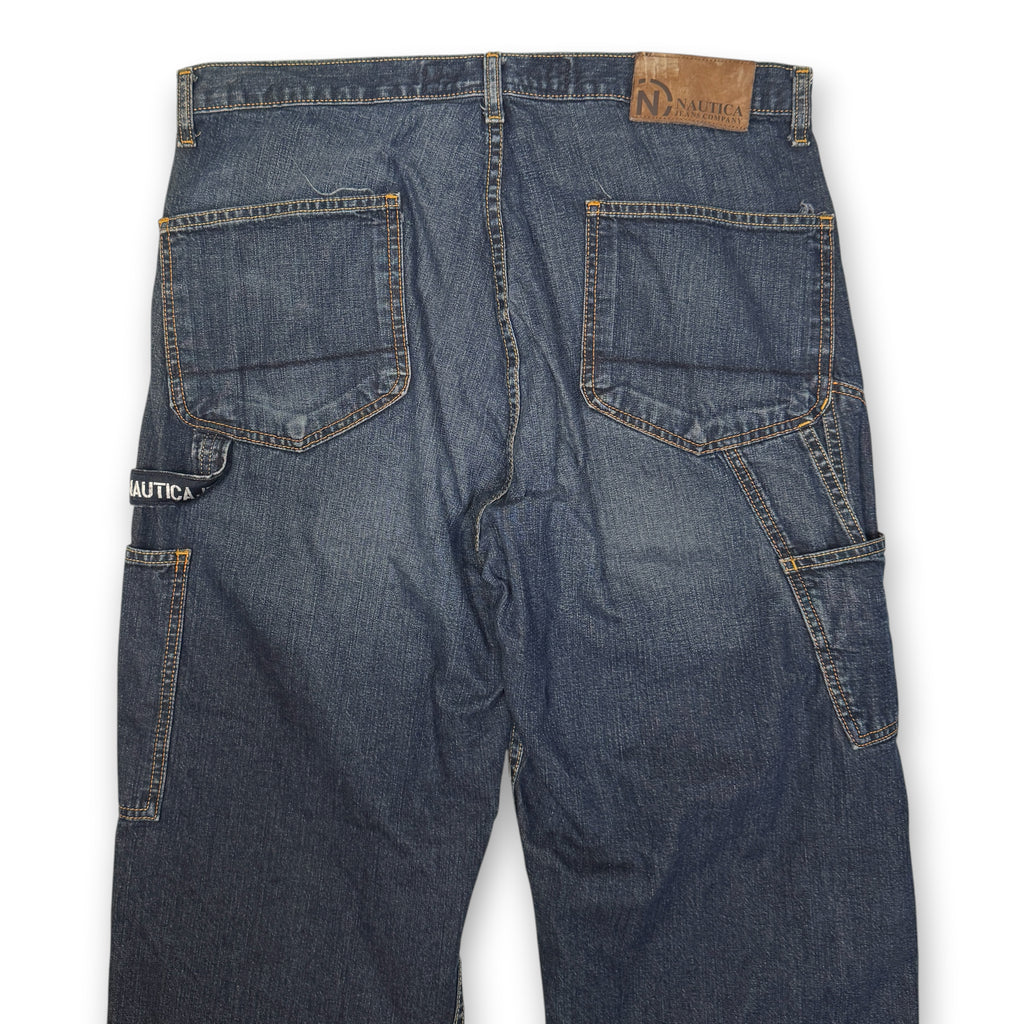 Y2K Nautica 8 Pocket Carpenter Utility Denim Jeans 35"