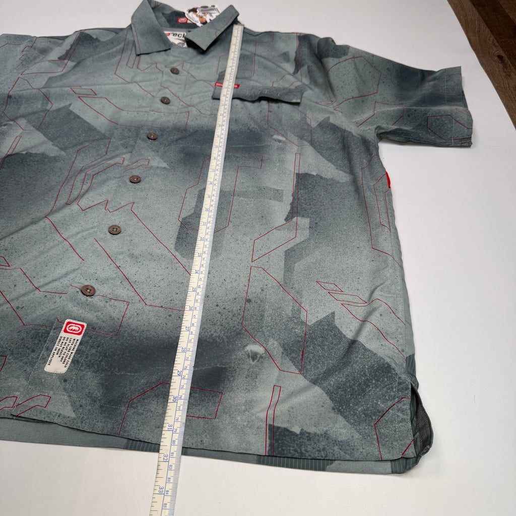 Y2K Ecko Complex Mindlabs Button Up XL