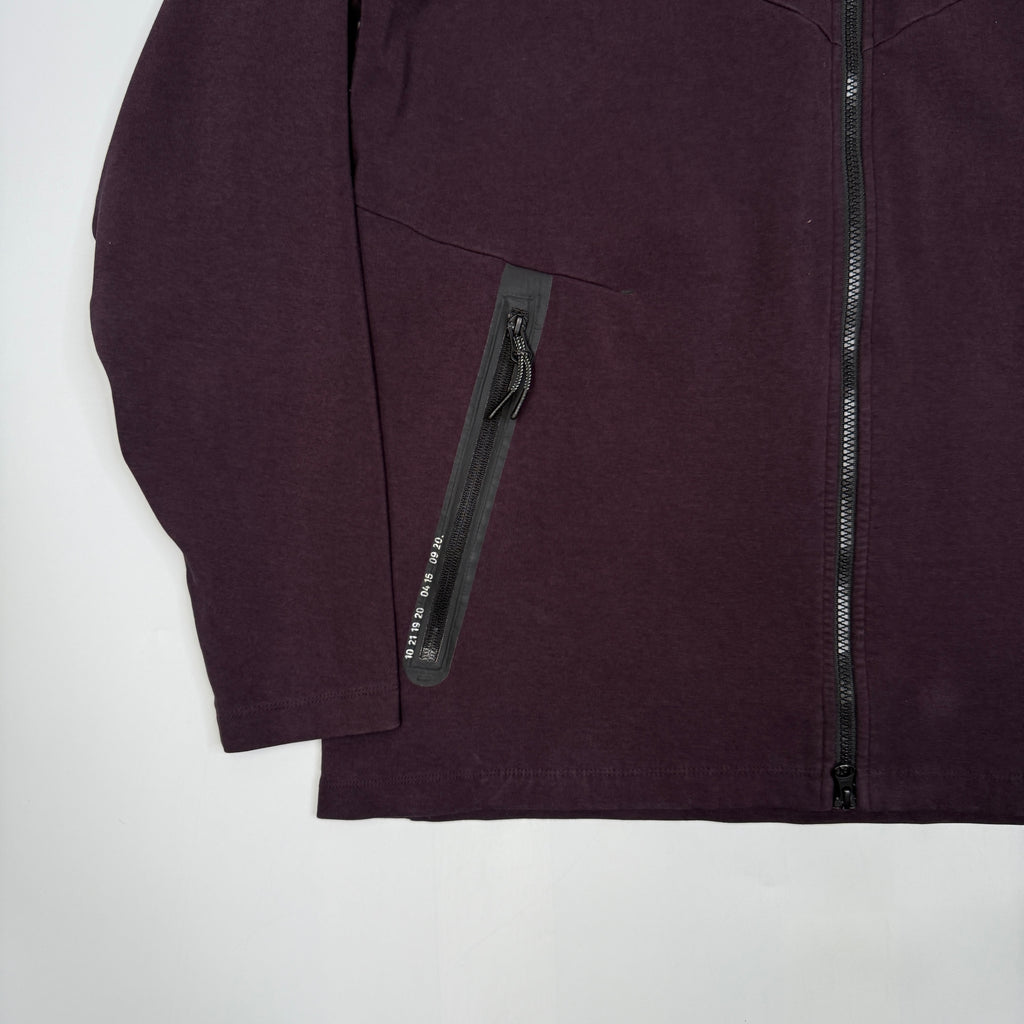 Nike Tech Fleece Full Zip Hoodie L Dark Magenta