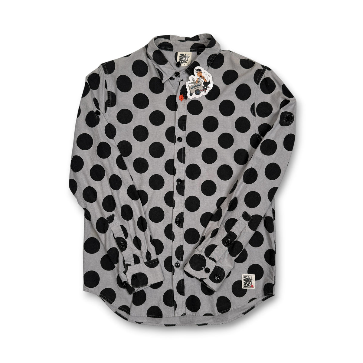 2011 Stussy Pam Polka Dot L/S Button Up S