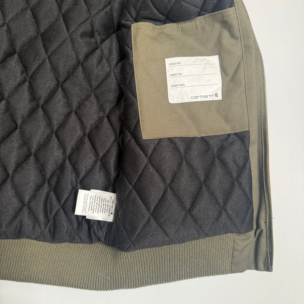 NWT Carhartt Firm Duck Active Lined Jacket L Kids Olive