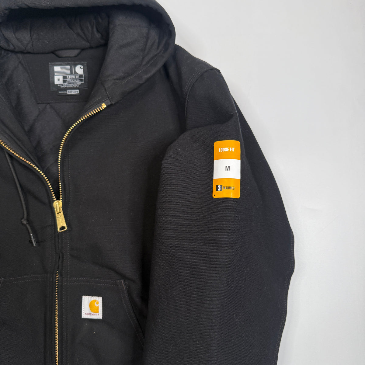 NWOT Carhartt Duck Active Loose Fit Jacket M Black