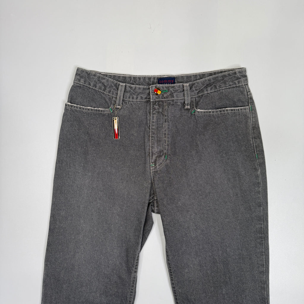 Y2K Tommy Hilfiger Bootcut Jeans 30" M Grey